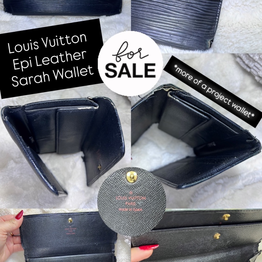 * PROJECT WALLET* Louis Vuitton Black Epi Leather Wallet